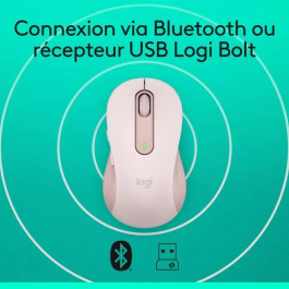 Logitech M650 Ratón Mediano Óptico Inalámbrico Bluetooth Seguimiento Avanzado hasta 4000 dpi