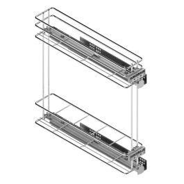 Menage Confort Sp16-19 Botellero Classic M200 Cromo, Guía Oculta, Extracción Parcial 25 Kg para Muebles de Cocina de 200 mm Precio: 67.50000004. SKU: B1FVLVMCLT