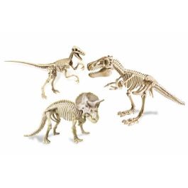 Clementoni Archéo Ludic Dinosaurios Legendarios - Juego de Paleontología con T-Rex, Velociraptor, Triceratops, martillo y cincel