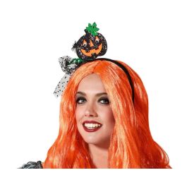 Tiara Calabaza Negra y Verde con Telaraña y Moño de Lunares Brillante - Accesorio para Disfraz de Halloween Precio: 1.49999949. SKU: B16RAKFZKH