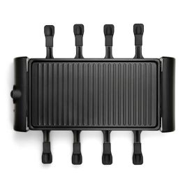 Livoo DOC312 Raclette para 8 Personas 1300W con Bandeja Grill Antiadherente Extraíble y Termostato Regulable