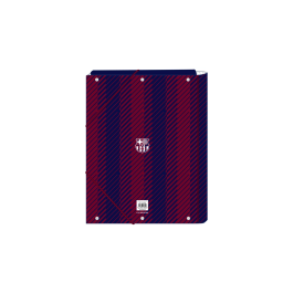 Carpeta Clasificadora F.C. Barcelona 24/25 Granate Azul marino A4 26 x 33.5 x 2.5 cm