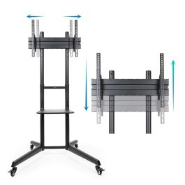 TOOQ Soporte suelo ruedas pantallas "RAMSES" 37-70"