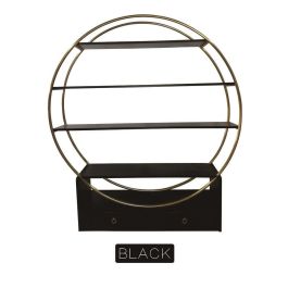 DKD Home Decor Estantería Oriental Alta con 2 Cajones y 4 Estantes de Madera Álamo y Metal Negro Dorado 180x160x35 cm