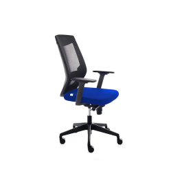 Rocada Silla de Oficina Tapizada en Tela Ignifuga Azul con Respaldo en Polímero Negro Precio: 216.59. SKU: B17DMDX8KW