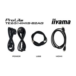 iiyama PROLITE TE6514MIS-B2AG Pantalla plana para señalización digital 165,1 cm (65") LCD Wifi 435 cd / m² 4K Ultra HD Negro Pantalla táctil Procesador incorporado Android 24/7 iiyama PROLITE TE6514MIS-B2AG Pantalla plana para señalización digital 165,1 cm (65") LCD Wifi 435 cd / m² 4K Ultra HD Negro Pantalla táctil Procesador incorporado Android 24/7