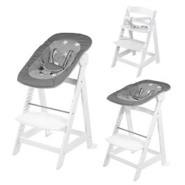 ROBA Born Up Trona convertible 2 en 1 + Hamaca reclinable con estampado de estrellas - Estrellitas - Desde el nacimiento - Madera blanca Precio: 182.49999966. SKU: B1927ZKFBL