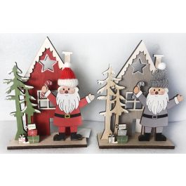 DKD Home Decor Decoración Navidad Tradicional Santa Rojo Gris Madera 4 x 20 x 15 cm (6 Unidades) Precio: 10.78999955. SKU: B1ADDSTEHJ
