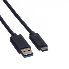 ROLINE 11.02.9011 Cable USB A a USB C, USB 3.2 Gen 1 (3.1 Gen 1), 5 Gbps, 1m, Negro