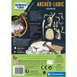 CLEMENTONI Science & Game - Archéo Ludic Vélociraptor - Juego científico