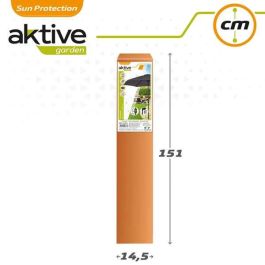 Color Baby Parasol Terraza 300 cm con Chimenea Mástil Aluminio 3,8 cm Antracita