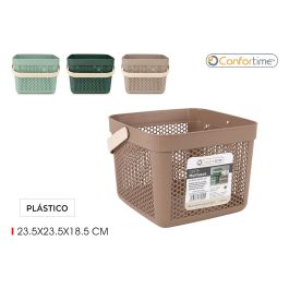Cesta Multiusos Plástico 23.5 x 23.5 x 18.5 cm - Confortime (24 Unidades) Precio: 73.68999946. SKU: B1KJTZSZAB