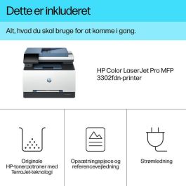 HP 3302fdn Color LaserJet Pro Impresora Multifunción Dúplex con Escáner, Copiadora, Fax y Ethernet