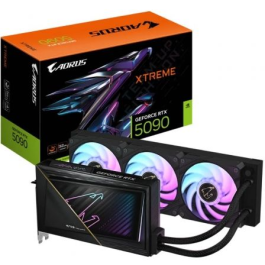 Gigabyte AORUS 9VN5090AW-00-G10 Tarjeta Gráfica GeForce RTX 5090 Xtreme WaterForce 32GB GDDR7 Refrigeración Líquida AIO 360mm Precio: 3155.5000004. SKU: B1H5RB9G4P