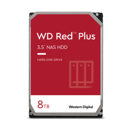 Western Digital Red Plus Disco Duro Interno para almacenamiento de datos 8 TB, formato 3.5", interfaz SATA III, velocidad 5640 RPM y 256 MB de búfer Precio: 210.49999982. SKU: B1JXPZ3GP9