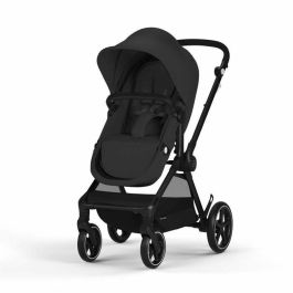 Cybex CYB4063846368044 Pack Cochecito EOS BLACK Moon Black Trio 2en1 + Silla de coche Aton B2 i-size + Capazo convertible