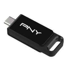 PNY Elite Unidad Flash USB 64 GB Tipo C, USB 3.2 Gen 1 (3.1 Gen 1), Velocidad Lectura 120 MB/s, Negro