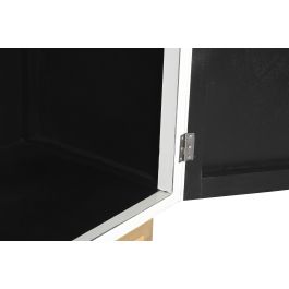 DKD Home Decor Armario Oriental de Madera de Álamo Blanco - Mueble de Almacenamiento con Diseño Exótico - 180 Alto x 110 Ancho x 50 Profundo cm