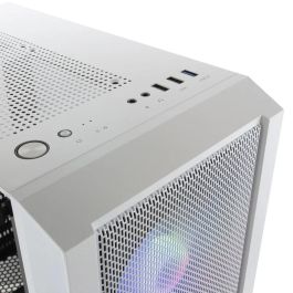 Mars Gaming MC-C Semitorre Gaming Blanca FRGB con Ventana de Cristal Templado