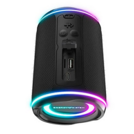 Energy Sistem Altavoz Estéreo Portátil Urban Box Supernova 454938, 16W, Bluetooth 5.1, Resistente a Salpicaduras IPX4, Luces RGB
