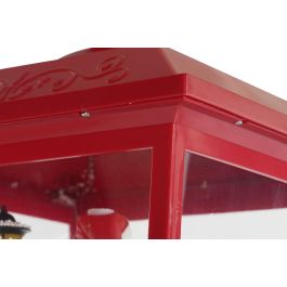 DKD Home Decor Farola Navidad Tradicional Rojo Blanco 30 x 180 x 30 cm con efecto nieve LED