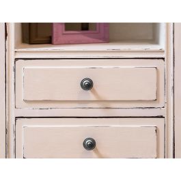 Rei Blister 4 pomos redondos mueble zamak plata vieja mod. 3110 Ø35mm