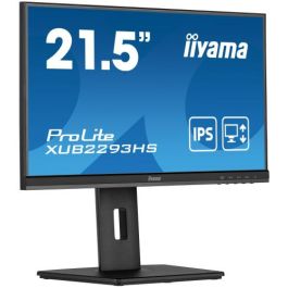 Iiyama ProLite XUB2293HS-B3 Monitor 21.5" IPS Full HD 1920x1080 100Hz 3ms Mate 1x VGA 1x HDMI 1x DP Negro