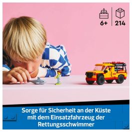 Lego City 60453 Vehículo de Rescate en la Playa Juguete para Niños de 6 Años con Tiburón