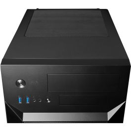 Chieftec CI-02B-OP Caja de PC Cubo Negro para micro ATX y Mini-ITX con Fuente de Alimentación