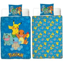Pokemon AAARV73701 - Juego de cama reversible Pikachu y Starter 1G II - Microfibra - 1 funda nórdica 140x200 cm + 1 funda almohada 63x63 cm Precio: 26.79000016. SKU: B1J45R5E2Z