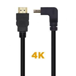 Aisens Cable HDMI V2.0 Acodado Premium Alta Velocidad 4K@60Hz 18 Gbps Negro 2M Precio: 3.78999951. SKU: B12FAVNFRP