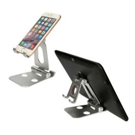 Soporte para Móviles KSIX Swivel Plateado Soporte para Móviles KSIX Swivel Plateado