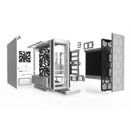 be quiet! SILENT BASE 802 White Midi Tower PC, ATX, EATX, micro ATX, Mini-ITX, con filtro antipolvo y gestión de cables