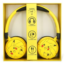 OTL TECHNOLOGIES Auriculares Inalámbricos Pikachu Pokemon Bluetooth ANC Diadema Ajustable y Almohadillas Suaves para Niños y Dispositivos Múltiples