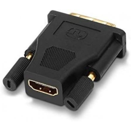 Nanocable 10.15.0700 Adaptador DVI 24+1 Macho a HDMI Hembra Tipo A - Conector Oro 24K Negro Nanocable 10.15.0700 Adaptador DVI 24+1 Macho a HDMI Hembra Tipo A - Conector Oro 24K Negro