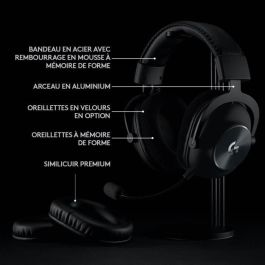 LOGITECH G - Auriculares inalámbricos para juegos - PRO X 2.4 Ghz - Negro - 981-000907