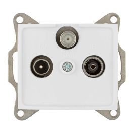Solera Toma final de satélite, TV y radio serie Europa ERP48, color blanco, 83x81mm Precio: 19.79000012. SKU: S7906908