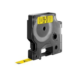 Cinta Laminada para Rotuladoras Dymo D1 40918 9 mm LabelManager™ Negro Amarillo (5 Unidades)