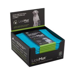Lickimat Classic Soother Alfombrilla para Lamer Perros Turquesa. Entretenimiento, Reducción de Ansiedad y Estrés con Comida Húmeda