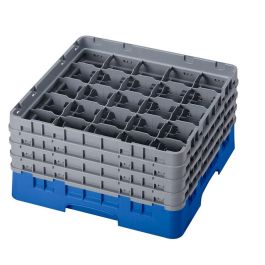 CAMBRO - 25S800-168 - Cesta de lavado 25 comp. 4 alturas - 8,7 cm Ø máx. - alt. máx. 21,7 cm - 50 x 50 x 26,7 cm - Azul Precio: 91.50000035. SKU: B1686AFA6P