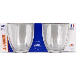 Duralex Set 4 Vasos Transparente 160 cc Gigogne (12 Cajas)