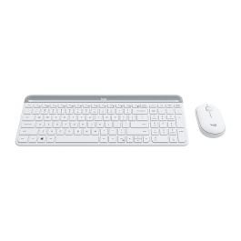 Logitech MK470 Teclado y Ratón Inalámbricos Slim, Blanco, QWERTY Internacional de EE.UU.