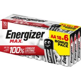 Energizer E303513106 Pilas Alcalinas MAX LR6 (AA) Pack 18+6 Unidades, Larga Duración para Uso Cotidiano Precio: 19.49999942. SKU: B1GEH95ZKV