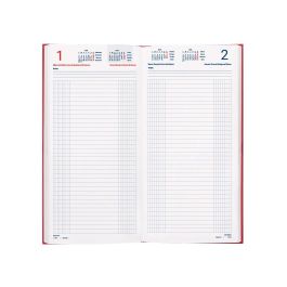 Dietario Liderpapel 2025 Dos Tercios 15x30,5 cm Color Rojo Papel 70 gr