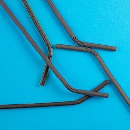 Set de 25 pajitas de cartón flexible negras 6 mm Algon (24 Cajas) Set de 25 pajitas de cartón flexible negras 6 mm Algon (24 Cajas)