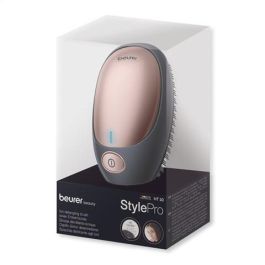 Beurer HT-10 Cepillo Iónico Desenredante Negro para Retocar Peinado, Pelo Suave y Brillante