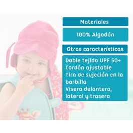 Gorro de Bebé Protección Upf 50+ Fucsia Gorro de Bebé Protección Upf 50+ Fucsia