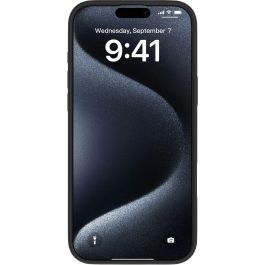 eSTUFF Funda Silicona INFINITE RIGA para iPhone 16 Plus Negra 93% Material Reciclado