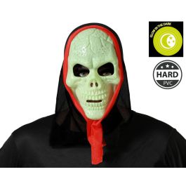 Máscara Calavera Fluorescente Con Capucha Negra Y Bordes Rojos Halloween Eventos Nocturnos Precio: 1.5900005. SKU: B14SVTXDZQ
