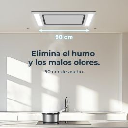 Cecotec Campana Convencional Integrable Bolero Flux TIR 908000 Blanco Cristal 90cm A++